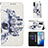 Leather Case Stands Fashionable Pattern Flip Cover Holder Y03B for Samsung Galaxy S20