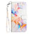 Leather Case Stands Fashionable Pattern Flip Cover Holder Y03B for Samsung Galaxy S21 5G
