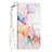 Leather Case Stands Fashionable Pattern Flip Cover Holder Y03B for Samsung Galaxy S21 Ultra 5G