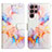 Leather Case Stands Fashionable Pattern Flip Cover Holder Y03B for Samsung Galaxy S23 Ultra 5G Colorful