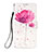 Leather Case Stands Fashionable Pattern Flip Cover Holder Y03B for Xiaomi Poco M3 Pink