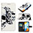 Leather Case Stands Fashionable Pattern Flip Cover Holder Y03B for Xiaomi Redmi 10C 4G