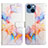 Leather Case Stands Fashionable Pattern Flip Cover Holder Y04B for Apple iPhone 14 Plus