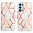 Leather Case Stands Fashionable Pattern Flip Cover Holder Y04B for Oppo Reno6 Pro 5G