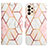 Leather Case Stands Fashionable Pattern Flip Cover Holder Y04B for Samsung Galaxy A33 5G