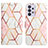 Leather Case Stands Fashionable Pattern Flip Cover Holder Y04B for Samsung Galaxy A52 5G