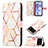 Leather Case Stands Fashionable Pattern Flip Cover Holder Y04B for Xiaomi Poco M4 5G