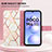 Leather Case Stands Fashionable Pattern Flip Cover Holder Y04B for Xiaomi Redmi Note 11R 5G