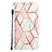 Leather Case Stands Fashionable Pattern Flip Cover Holder Y04B for Xiaomi Redmi Note 11R 5G