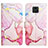 Leather Case Stands Fashionable Pattern Flip Cover Holder Y04B for Xiaomi Redmi Note 9 Pro Pink