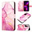 Leather Case Stands Fashionable Pattern Flip Cover Holder Y05B for Samsung Galaxy S20 Lite 5G