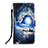 Leather Case Stands Fashionable Pattern Flip Cover Holder Y05B for Samsung Galaxy S23 5G