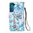 Leather Case Stands Fashionable Pattern Flip Cover Holder Y05B for Samsung Galaxy S23 Plus 5G