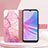 Leather Case Stands Fashionable Pattern Flip Cover Holder YB1 for Oppo A78 5G