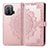 Leather Case Stands Fashionable Pattern Flip Cover L01 Holder for Xiaomi Mi 11 Pro 5G Pink