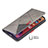 Leather Case Stands Fashionable Pattern Flip Cover L04 Holder for Apple iPhone 13 Mini Gray