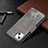 Leather Case Stands Fashionable Pattern Flip Cover L05 Holder for Apple iPhone 13 Mini Gray