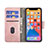 Leather Case Stands Fashionable Pattern Flip Cover L05 Holder for Apple iPhone 13 Pro Rose Gold