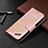 Leather Case Stands Fashionable Pattern Flip Cover L05 Holder for Apple iPhone 13 Pro Rose Gold