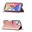 Leather Case Stands Fashionable Pattern Flip Cover L05 Holder for Apple iPhone 13 Rose Gold