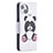 Leather Case Stands Fashionable Pattern Flip Cover L07 Holder for Apple iPhone 13 Mini White