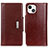 Leather Case Stands Flip Cover A03 Holder for Apple iPhone 13 Mini Red