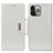 Leather Case Stands Flip Cover A03 Holder for Apple iPhone 13 Pro White