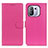 Leather Case Stands Flip Cover A03D Holder for Xiaomi Mi 11 Pro 5G Hot Pink