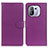 Leather Case Stands Flip Cover A03D Holder for Xiaomi Mi 11 Pro 5G Purple