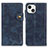 Leather Case Stands Flip Cover A06 Holder for Apple iPhone 13 Blue