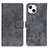 Leather Case Stands Flip Cover A10 Holder for Apple iPhone 13 Mini Gray