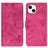 Leather Case Stands Flip Cover A10 Holder for Apple iPhone 13 Mini Hot Pink