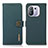 Leather Case Stands Flip Cover B02H Holder for Xiaomi Mi 11 Pro 5G Green