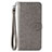 Leather Case Stands Flip Cover C01 Holder for Xiaomi Redmi Note 9 Gray