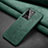 Leather Case Stands Flip Cover C02 Holder for Samsung Galaxy S20 Ultra Green