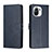 Leather Case Stands Flip Cover C03 Holder for Xiaomi Mi 11 5G Blue