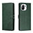 Leather Case Stands Flip Cover C03 Holder for Xiaomi Mi 11 5G Green