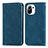 Leather Case Stands Flip Cover C05 Holder for Xiaomi Mi 11 5G Blue