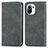 Leather Case Stands Flip Cover C05 Holder for Xiaomi Mi 11 5G Gray