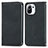 Leather Case Stands Flip Cover C05 Holder for Xiaomi Mi 11 Lite 5G Black