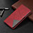 Leather Case Stands Flip Cover D03 Holder for Xiaomi Mi Note 10 Red