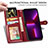 Leather Case Stands Flip Cover F01 Holder for Apple iPhone 14