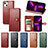 Leather Case Stands Flip Cover F02 Holder for Apple iPhone 14