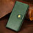 Leather Case Stands Flip Cover F02 Holder for Apple iPhone 14 Green