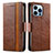 Leather Case Stands Flip Cover F03 Holder for Apple iPhone 13 Pro Max