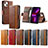 Leather Case Stands Flip Cover F04 Holder for Apple iPhone 13