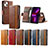 Leather Case Stands Flip Cover F04 Holder for Apple iPhone 14 Plus