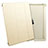 Leather Case Stands Flip Cover for Apple iPad 2 Gold