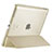 Leather Case Stands Flip Cover for Apple iPad 2 Gold