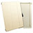 Leather Case Stands Flip Cover for Apple iPad 3 Gold
